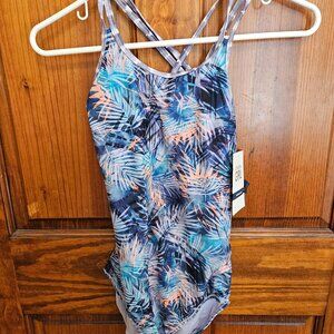 Athleta Girls Tropics Tie Dye swim suit - NWT - sz XXL (16)